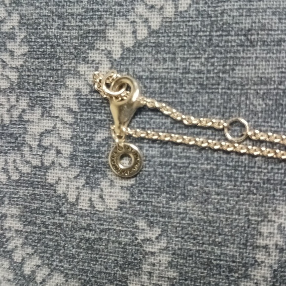 Pandora Silver Necklace with Sparkling Silver Pendant - Picture 4 of 4